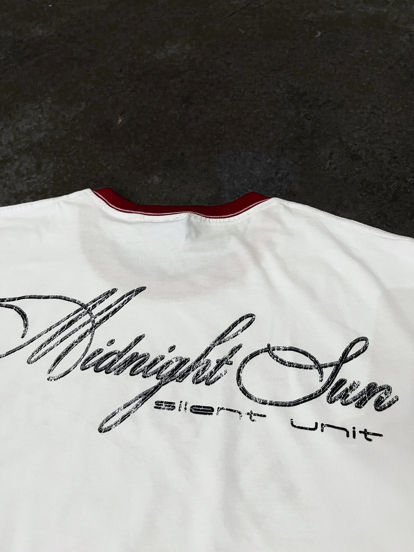 silent unit ringer tee RED/BLACK