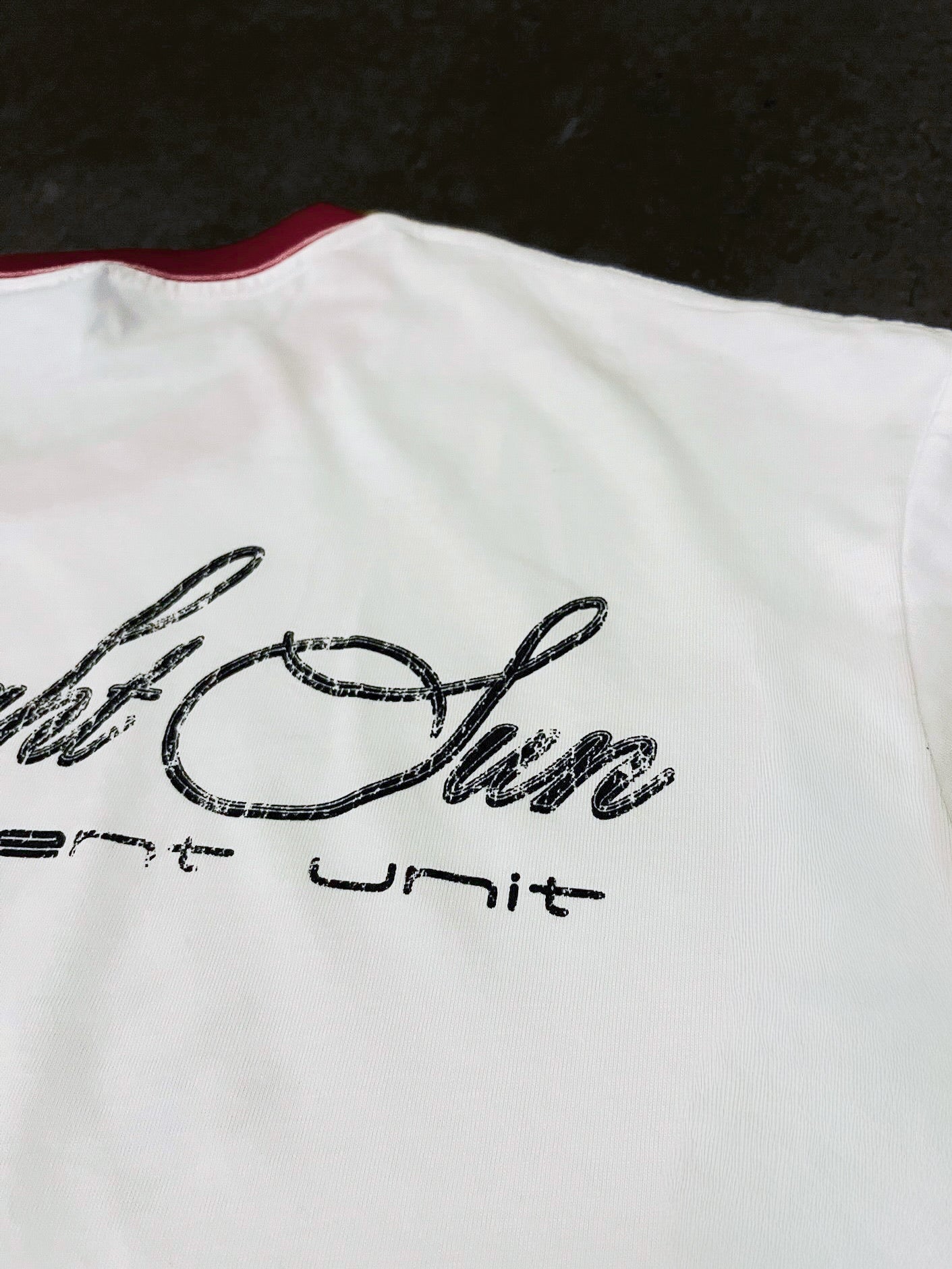 silent unit ringer tee RED/BLACK