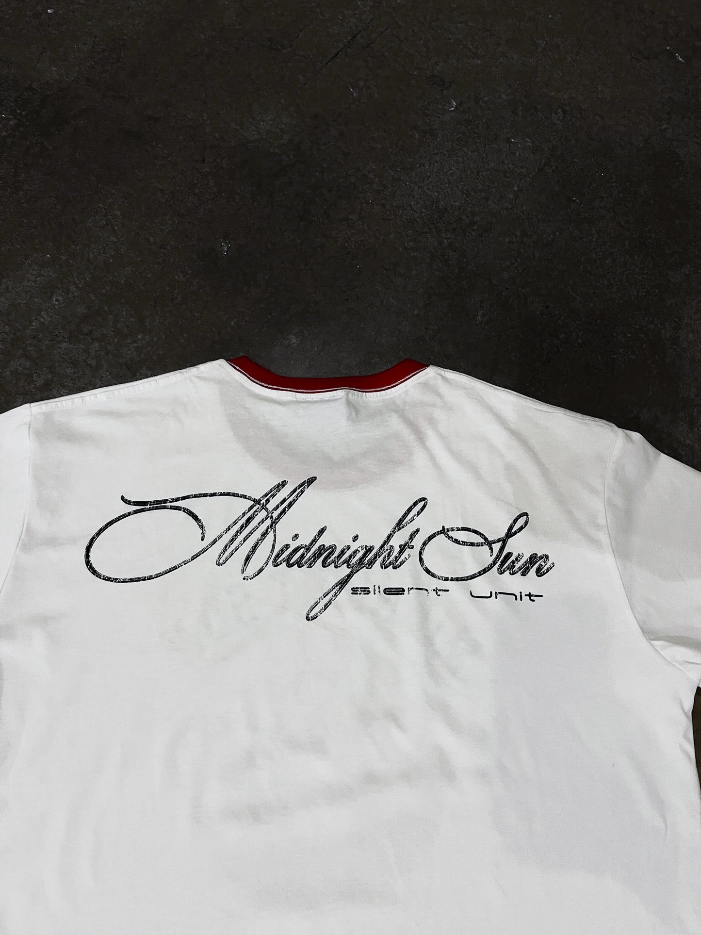 silent unit ringer tee RED/BLACK