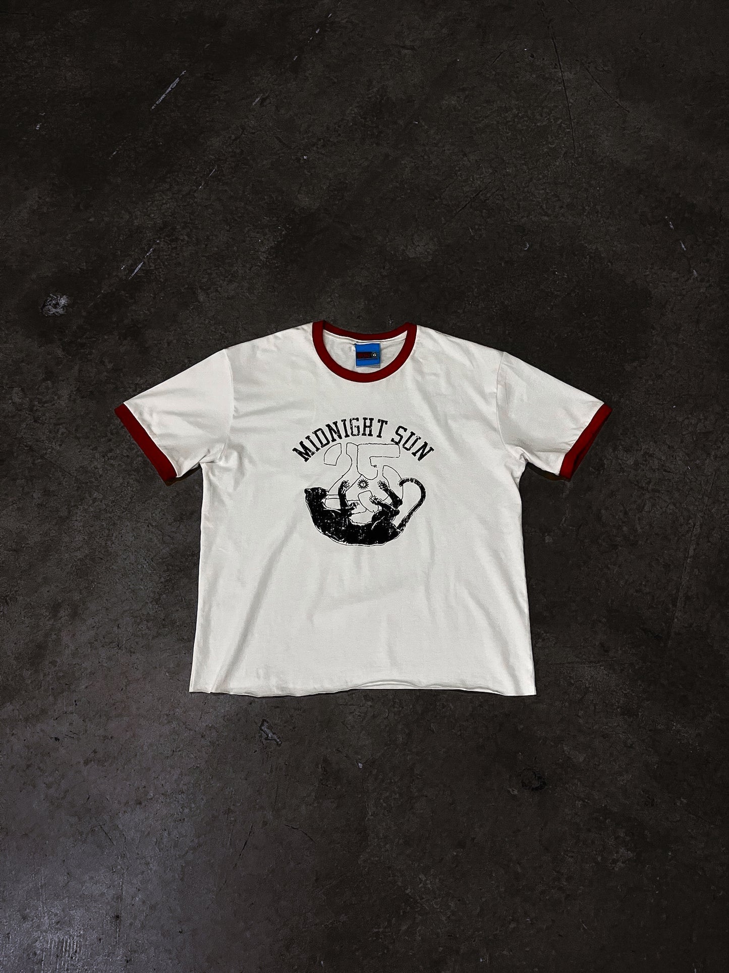 silent unit ringer tee RED/BLACK