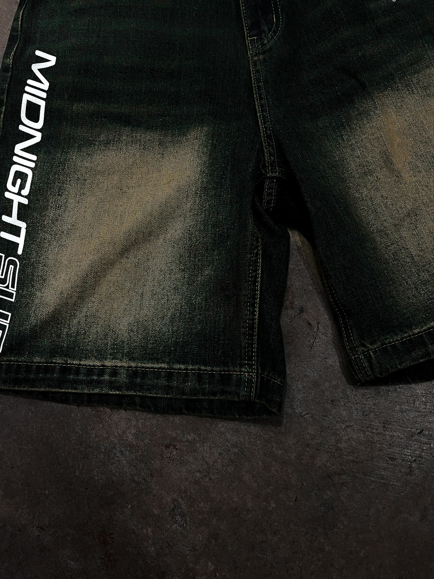 midnight sun hollowed soul jean shorts