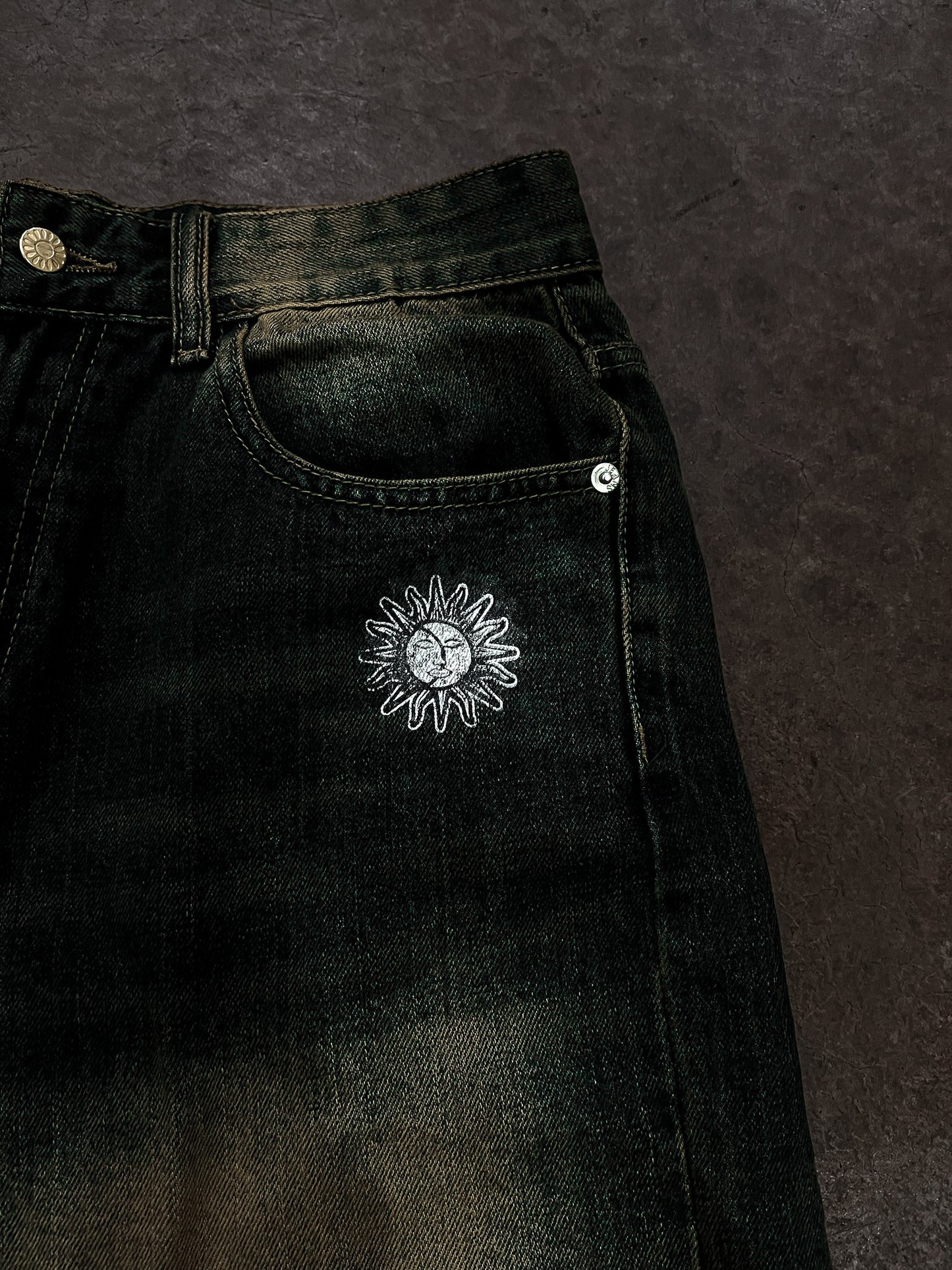 midnight sun hollowed soul jean shorts
