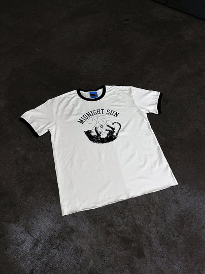 silent unit ringer tee RED/BLACK