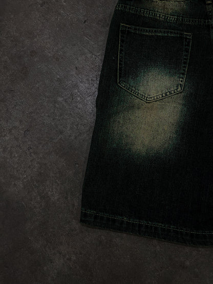 midnight sun hollowed soul jean shorts